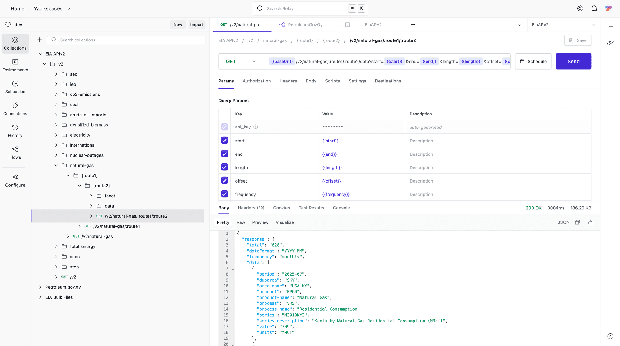 Recur request builder interface